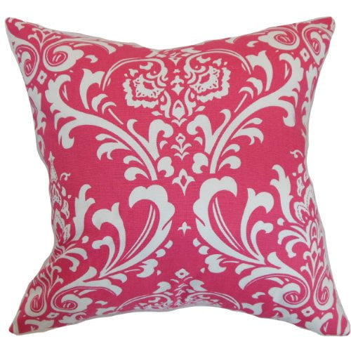 The Pillow Collection Imajica Ikat Gray Red Down Down Filled Throw Pillow The Pillow Collection Imajica Ikat Gray Red Down Down Filled Throw Pillow